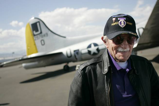 After his ride over Las Vegas in the B-17, WWII veteran Simon Epstein says, he'll have a great story to tell his fellow veterans. 