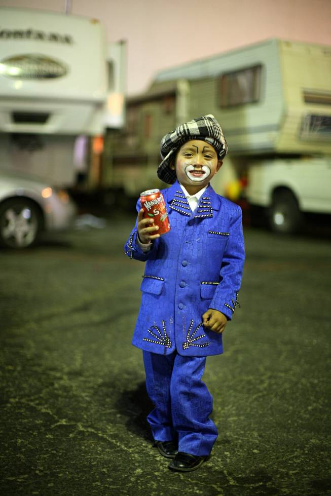 "Papelito" Ivan Jimenez Barajas, 3, is in the fourth generation of Circo Atayde clowns. 
