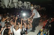 Singer Cisco Adler and rapper Shwayze pump up the crowd at Blush. 