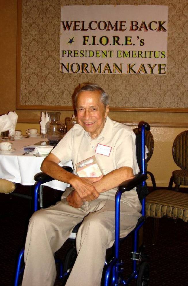 Former entertainer Norman Kaye, 82, made his first public appearance at the Italian American Club after suffering a stroke earlier this year. He was attending a monthly luncheon for the social club F.I.O.R.E.