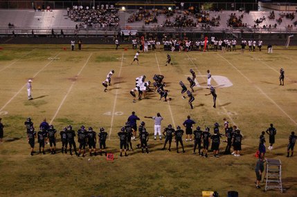 A view from the stands at Durango High School on Friday night. 