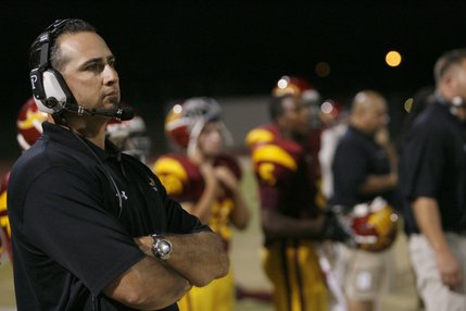 Del Sol coach Preston Goroff looks on from the sidelines during Friday's home game against Liberty.
