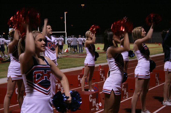 Coronado cheerleaders pump up the crowd during Friday night's game ...