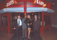 "Bubbles," the famed Rao's host, Nick Cannon, Mariah Carey and manager Sergio Martinez.