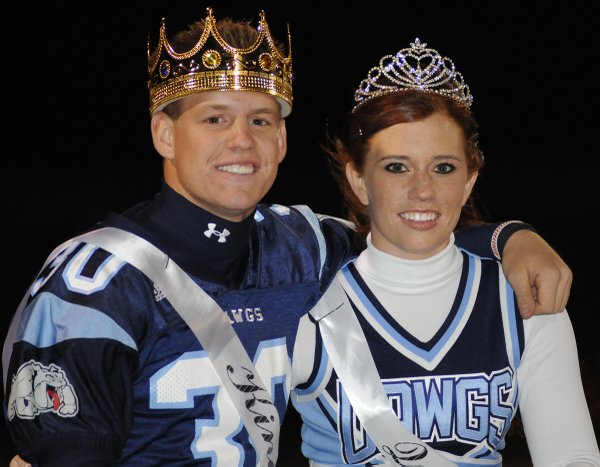 Centennial High homecoming king Josh Hardy and queen Kelsey Welte ...