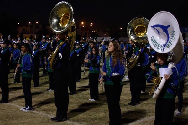 Students from Greenspun Middle School joined the Green Valley marching ...
