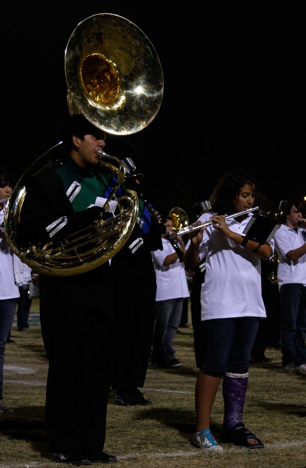 Students from White Middle School joined the Green Valley marching ...