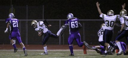 Foothill scores one of three touchdowns for a 21-7 win over Silverado Friday night.