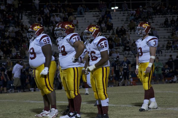 Del Sol players get ready to line up during Friday ...