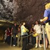 Deep inside the rock tunnels, water conservationists from around the world learn about the building 
