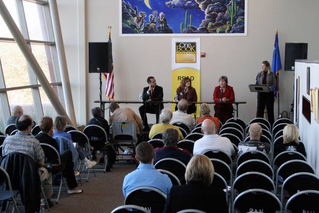 About 45 people came to the Paseo Verde Library to hear from six candidates for State Assembly and Senate Monday afternoon. The candidates were split into two panels, each of which spent about an hour answering questions from a moderator and from the audience.