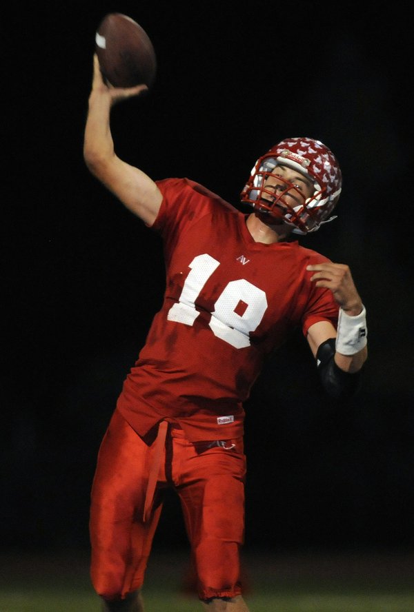 Aggies quarterback Austin Anderson looks to throw in the first ...