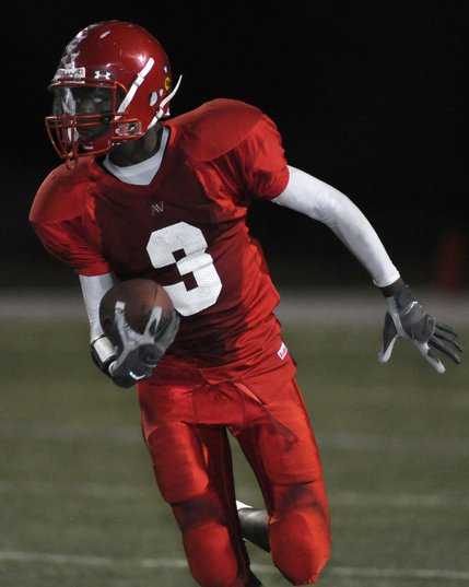 Aggies running back Demon Scurry looks for an opening during a fourth-quarter play against the visiting Panthers Friday.