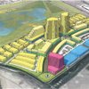 This artist's rendering depicts GSG Development's proposed mixed-use project, Park Heights, on 40 acres of the Cornersone Redevelopment Area at Interstate 215 and Stephanie Street. The project would include two 30-story residential towers, a 13-story condominium tower, a 12-story hotel and retail shops.