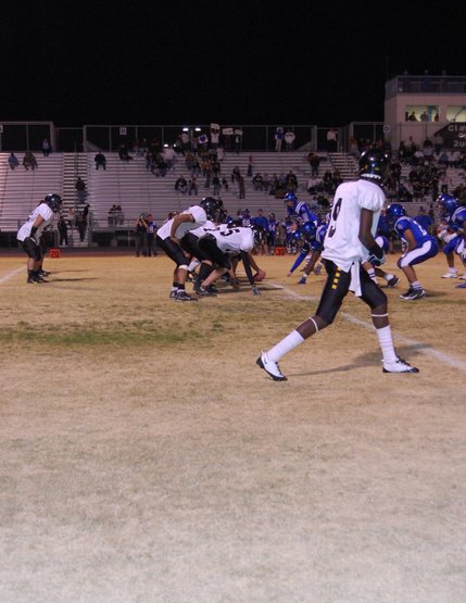 Clark's offense sets up for a play against Sierra Vista during the third quarter Friday night. 
