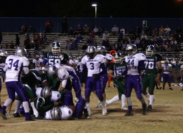 The two teams pile up at Green Valley's field on ...