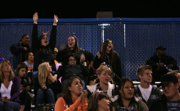 Silverado fans celebrate the second touchdown of the night, which ...