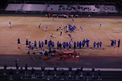 A view from the stands at the Clark/Sierra Vista game Friday night. 