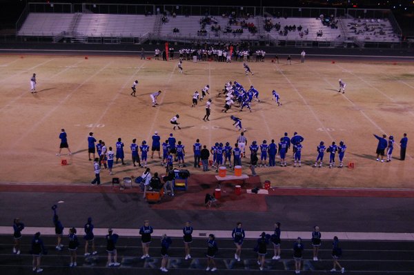 A view from the stands at the Clark/Sierra Vista game ...
