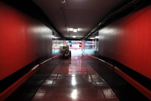 A look through the tunnel that UNLV basketball players run ...