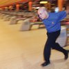 Erik Forkel, a professional bowler that runs the bowling shop inside the Strike Zone at Sunset Station, practices for an upcoming tournament. Forkel has won five national titles and 25 regional titles.  