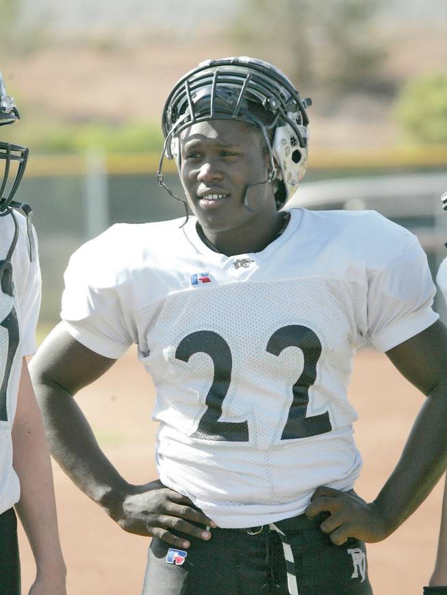Palo Verde running back Chaz Thomas watches a play during practice.