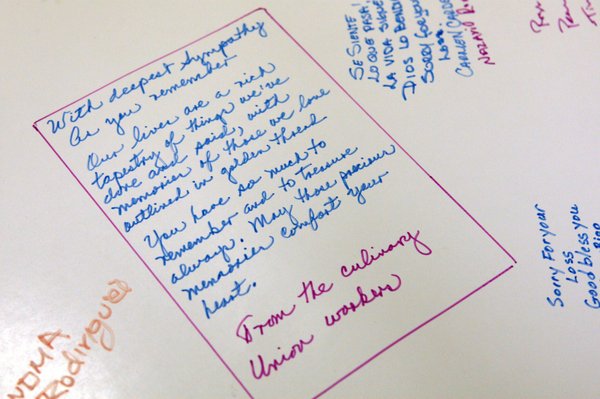 A sympathy card for Democratic presidential nominee Sen. Barack Obama, ...
