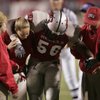 UNLV linebacker Ronnie Paulo is helped off the field after straining the MCL in his right knee against New Mexico on Nov. 8, 2008. The knee injury accompanied a right ankle injury that Paulo sustained in the season's second game at Utah.
