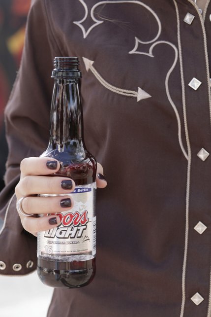 Fancy shirts and beer at the PBR World Finals.