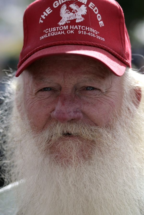 PBR fan Len Cottam from Muldrow, Oklahoma.