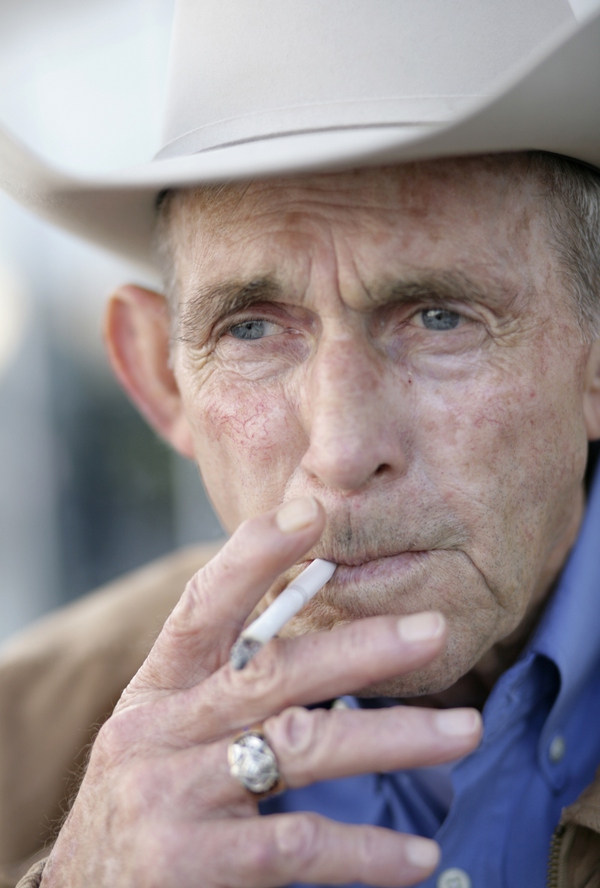 PBR fan Bill Davidson from Hermleigh, Texas.