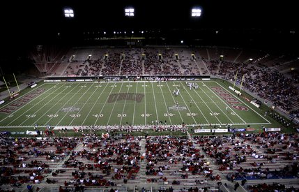 Attendance at Sam Boyd Stadium Saturday night was the lowest it has been in more than 10 years with a total of 13,154.