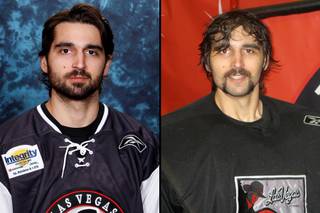 Las Vegas Wranglers goalie John DeCaro is growing a mustache to help raise money and awareness for prostate cancer for the 