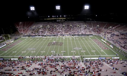 A sparse crowd turned out Thursday night to watch UNLV take on the Rebels at Sam Boyd Stadium. 