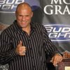 UFC heavyweight champion Randy "The Natural" Couture gives a thumbs up at a news conference in the lobby of the MGM Grand Thursday, November 13, 2008.