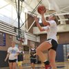 Boulder City senior Caiti Forrester shoots a jump shot during team practice on Monday.