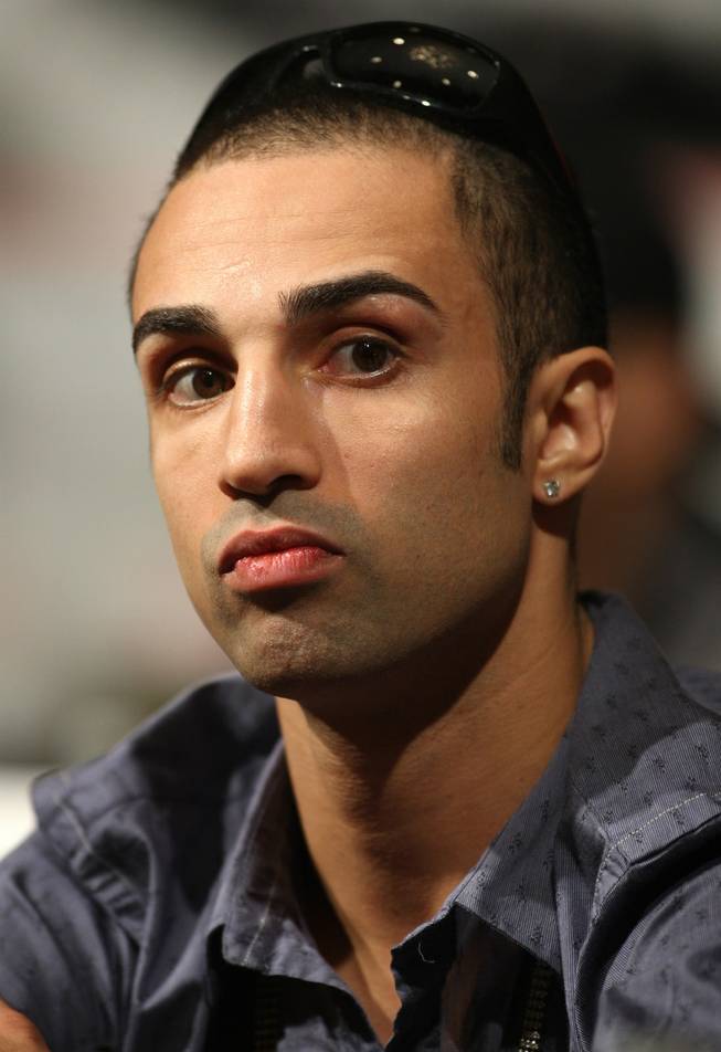 Junior welterweight boxer Paulie Malignaggi of the U.S. is shown during a news conference at the MGM Grand hotel and casino in Las Vegas, Nevada on November 19, 2008.