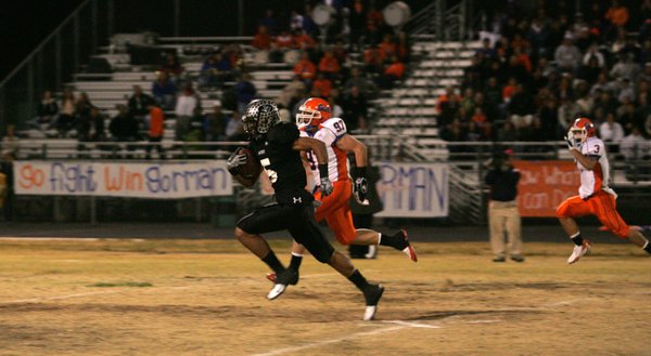 Palo Verde's Torin Harris (5) breaks away for one of ...