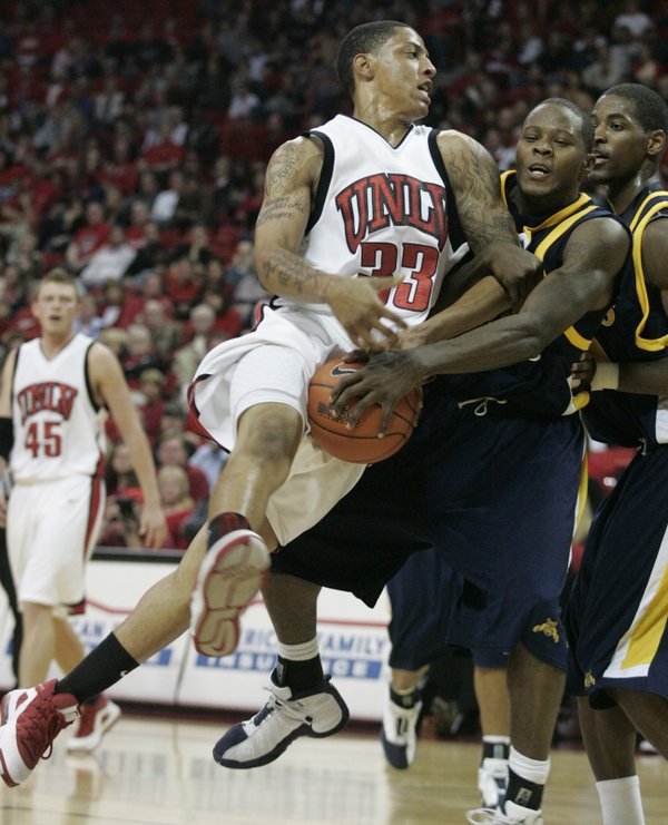 UNLV guard Tre'Von Willis gets fouled by North Carolina A&T ...