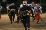 Palo Verde running back Chaz Thomas (22) breaks away for a touchdown against Bishop Gorman during the Sunset Regional championship game at Palo Verde Friday.