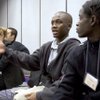Spring Valley High School student Sean Rodgers talks about the death penalty while Durango student T Spring Valley High School student Sean Rodgers talks about the death penalty while Durango student T