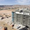 Construction activity ended a 23-month decline last month in Clark County. The state reported that the sale of building material and garden equipment in Clark County rose 5 percent after nearly two years of declines each month. In this photo is the $300 million ManhattanWest condominium project, which is to be finished in 2012.