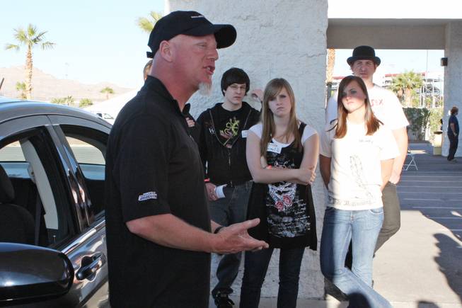Mike Moser, a leader of the Driver's Edge program, talks about proper car and body mechanics when driving. 