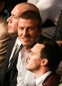David Beckham, not looking at the ring at this moment.