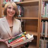 Arlene Hummel, the coordinator for the Clark County School District's Safe and Drug Free Program, holds books and pamphlets used to target drug abuse among teens at the CCSD Curriculum & Development Center earlier this month. With the rise of prescription drug abuse among teens, the Safe and Drug Free Program helps provide counseling to students and their parents and aids for the teachers in the classrooms.