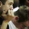 UNLV guard Scott Hoffman watches the closing minutes of their 73-55 loss to Cal on Nov. 28 at the Thomas & Mack Center. 