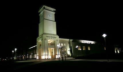The Save Mart Center before tipoff Wednesday night in Fresno, Calif.