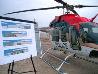 Plans for the new hangar to be built for the Las Vegas Metro Police Department search and rescue division.
