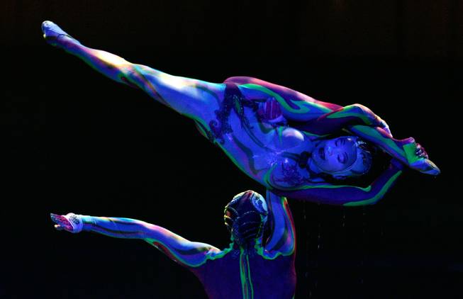 Anna Melnikova performs in the Barge Act during Cirque du ...