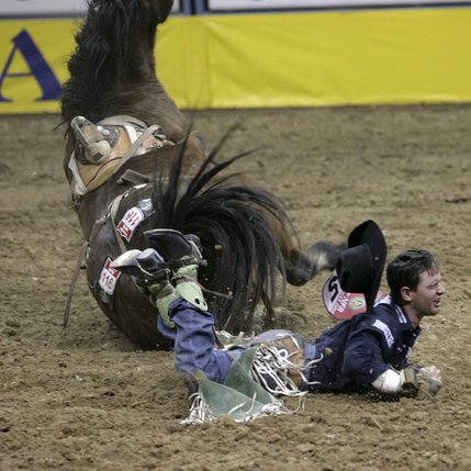 Scenes from Saturday night's action of the 50th anniversary of NFR at the Thomas & Mack Center.
